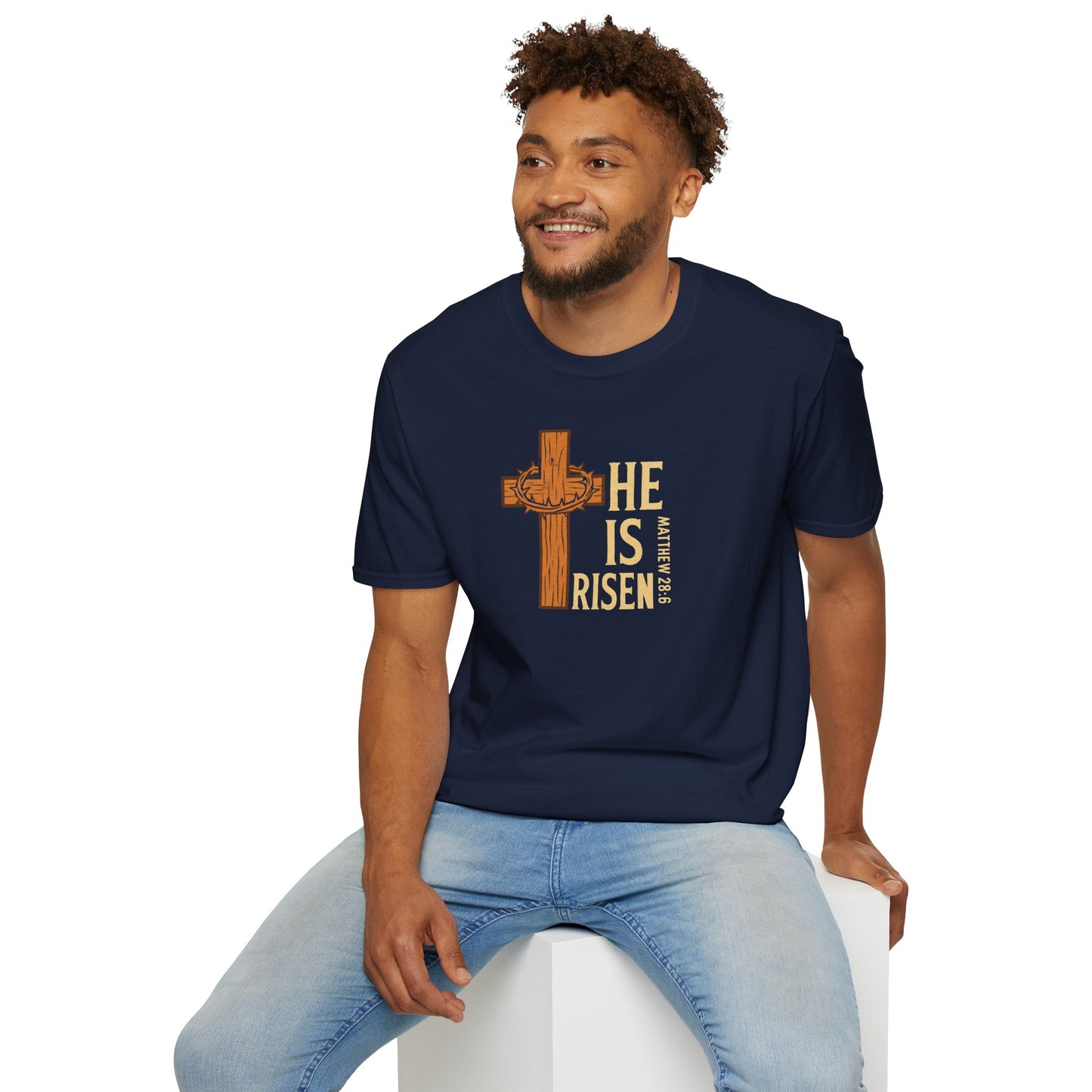 "He Is Risen" - Unisex Softstyle T-Shirt