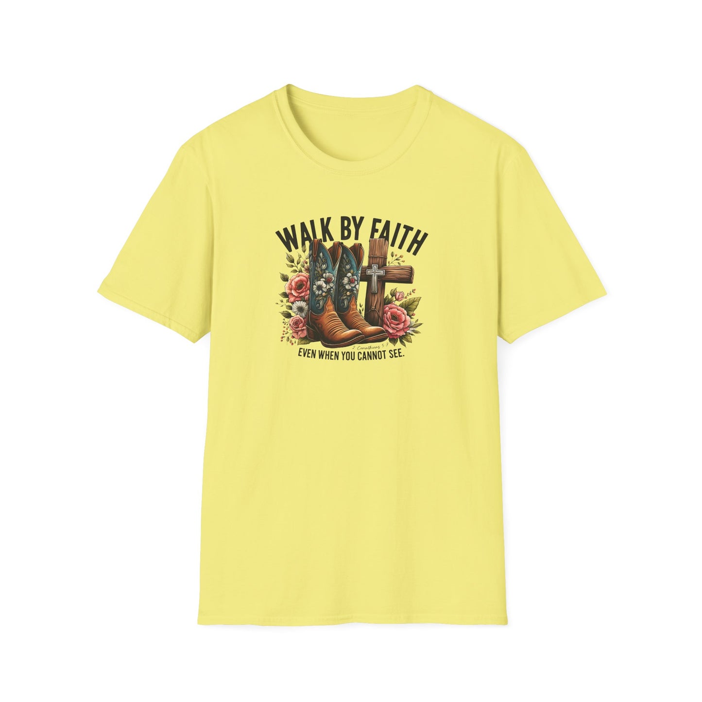 "Walk by Faith" Graphic T-Shirt for Faith-Loving Souls
