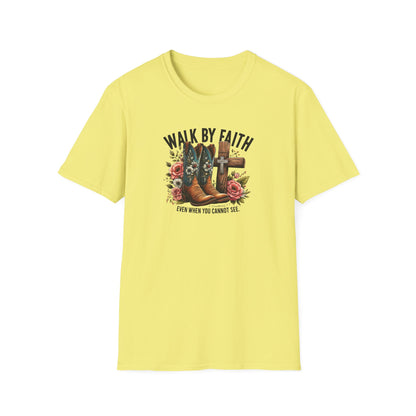"Walk by Faith" Graphic T-Shirt for Faith-Loving Souls