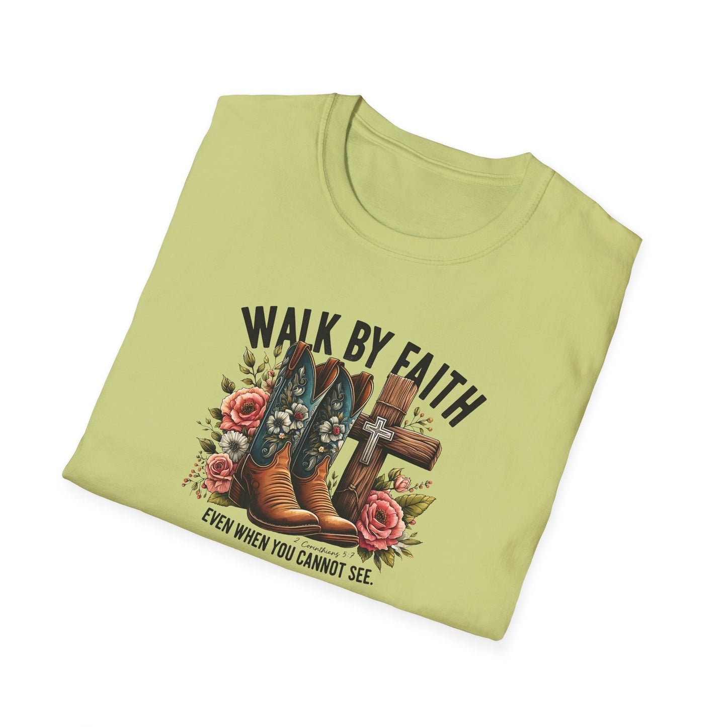 "Walk by Faith" Graphic T-Shirt for Faith-Loving Souls
