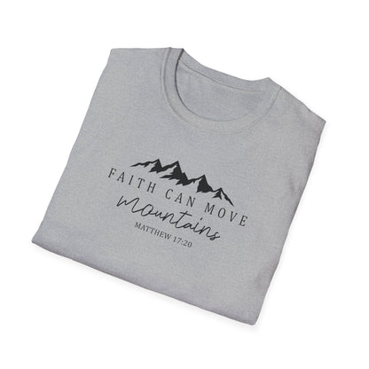 Faith Can Move Mountains D-2 Unisex Softstyle T-Shirt