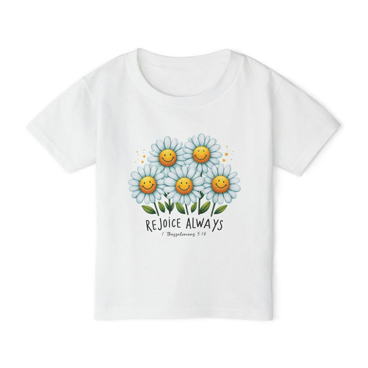 "Rejoice Always" - Heavy Cotton™ Toddler T-shirt