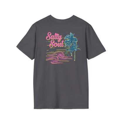 "Salty Soul" Back Print Unisex Softstyle T-Shirt
