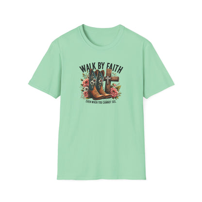 "Walk by Faith" Graphic T-Shirt for Faith-Loving Souls