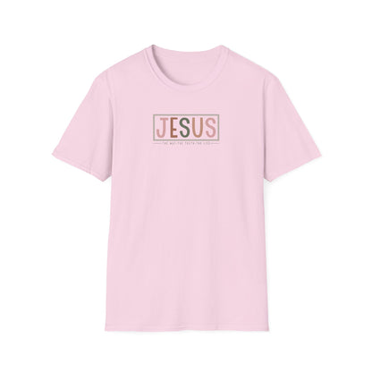 "Jesus - The Way The Truth The Life" Unisex Softstyle T-Shirt