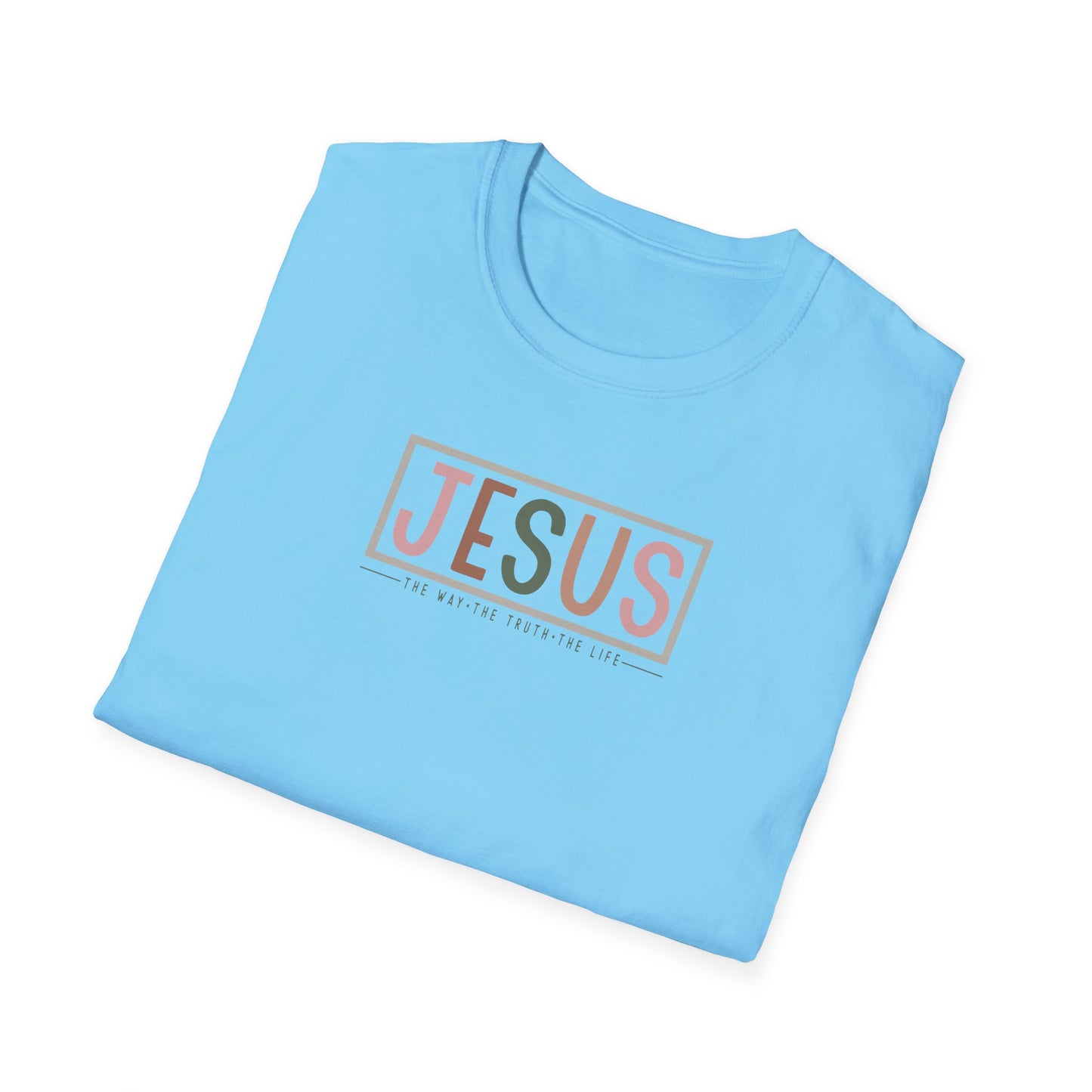 "Jesus - The Way The Truth The Life" Unisex Softstyle T-Shirt