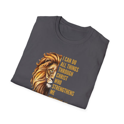 "I Can Do All Things Through Christ" - Unisex Softstyle T-Shirt