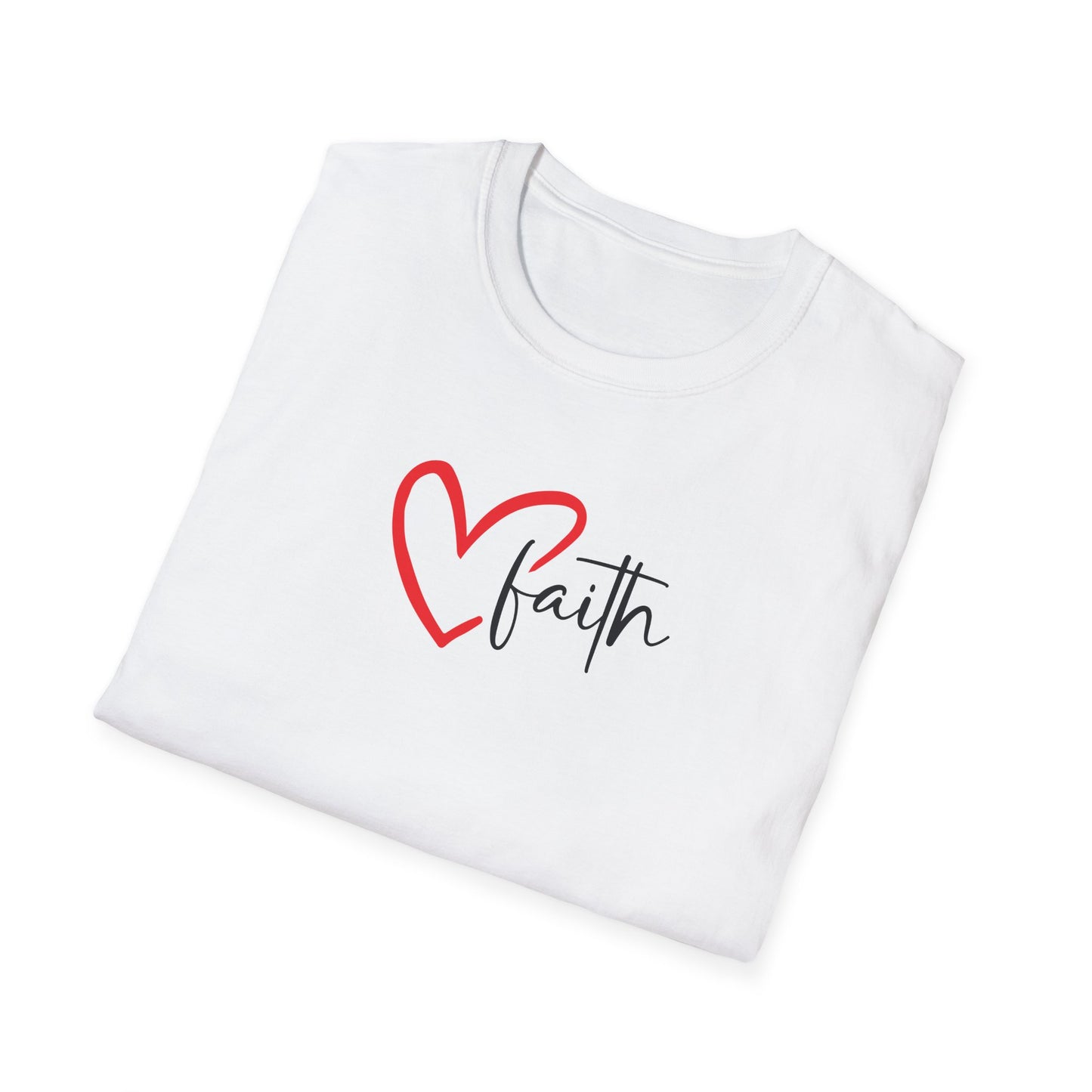 Faith Heart - Unisex Softstyle T-Shirt
