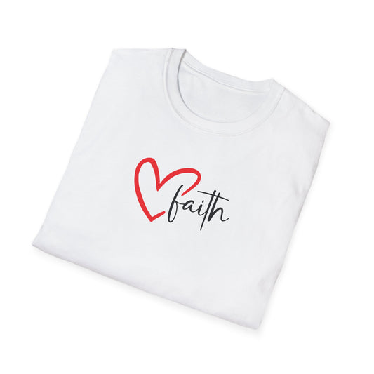 Faith Heart - Unisex Softstyle T-Shirt