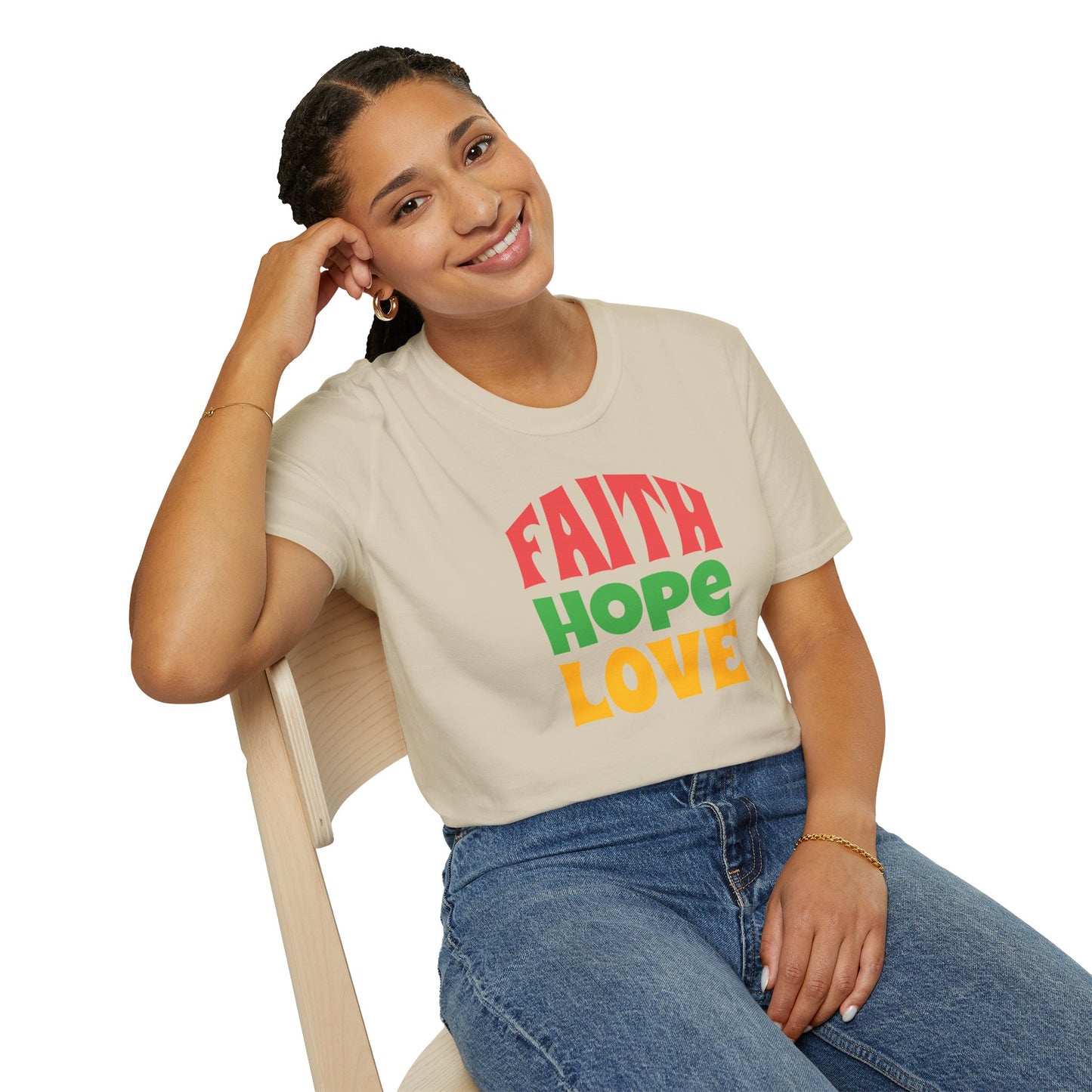 "Faith Hope Love" Unisex Softstyle T-Shirt