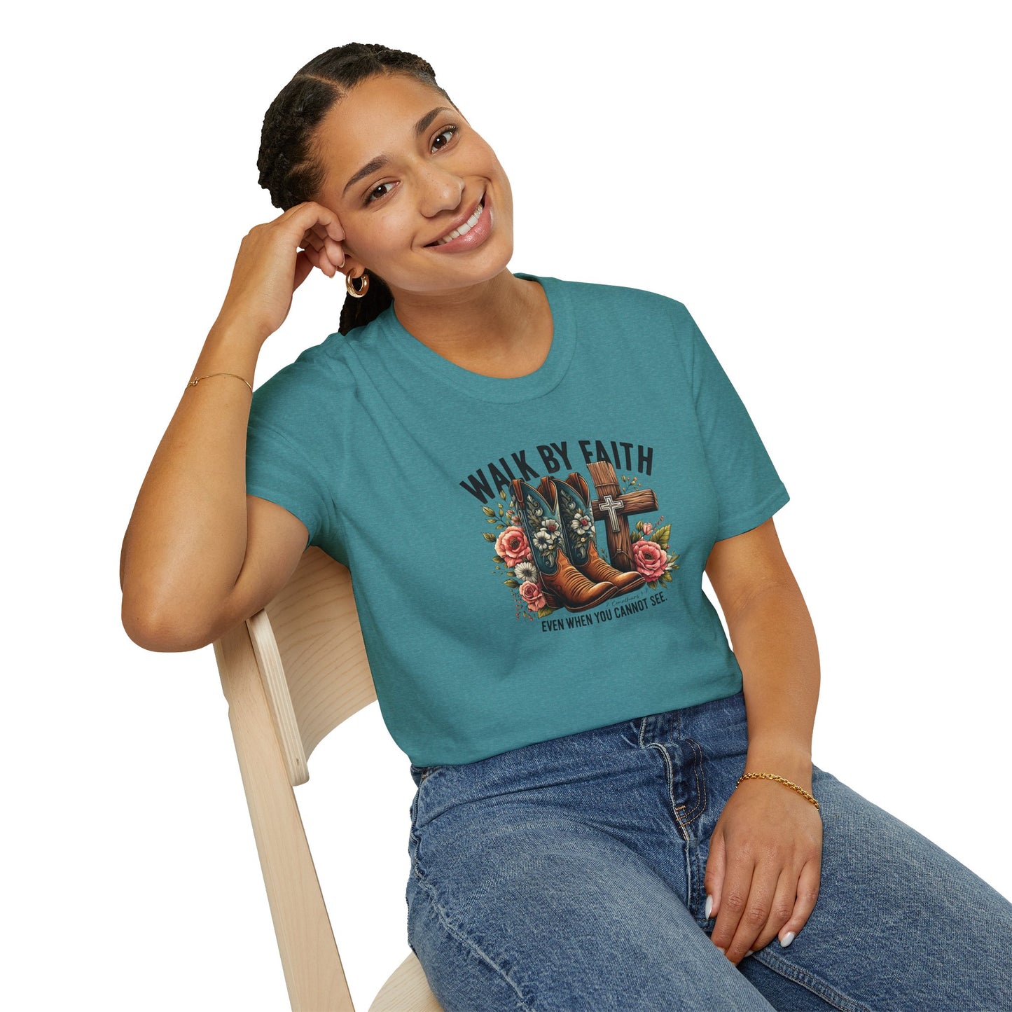 "Walk by Faith" Graphic T-Shirt for Faith-Loving Souls
