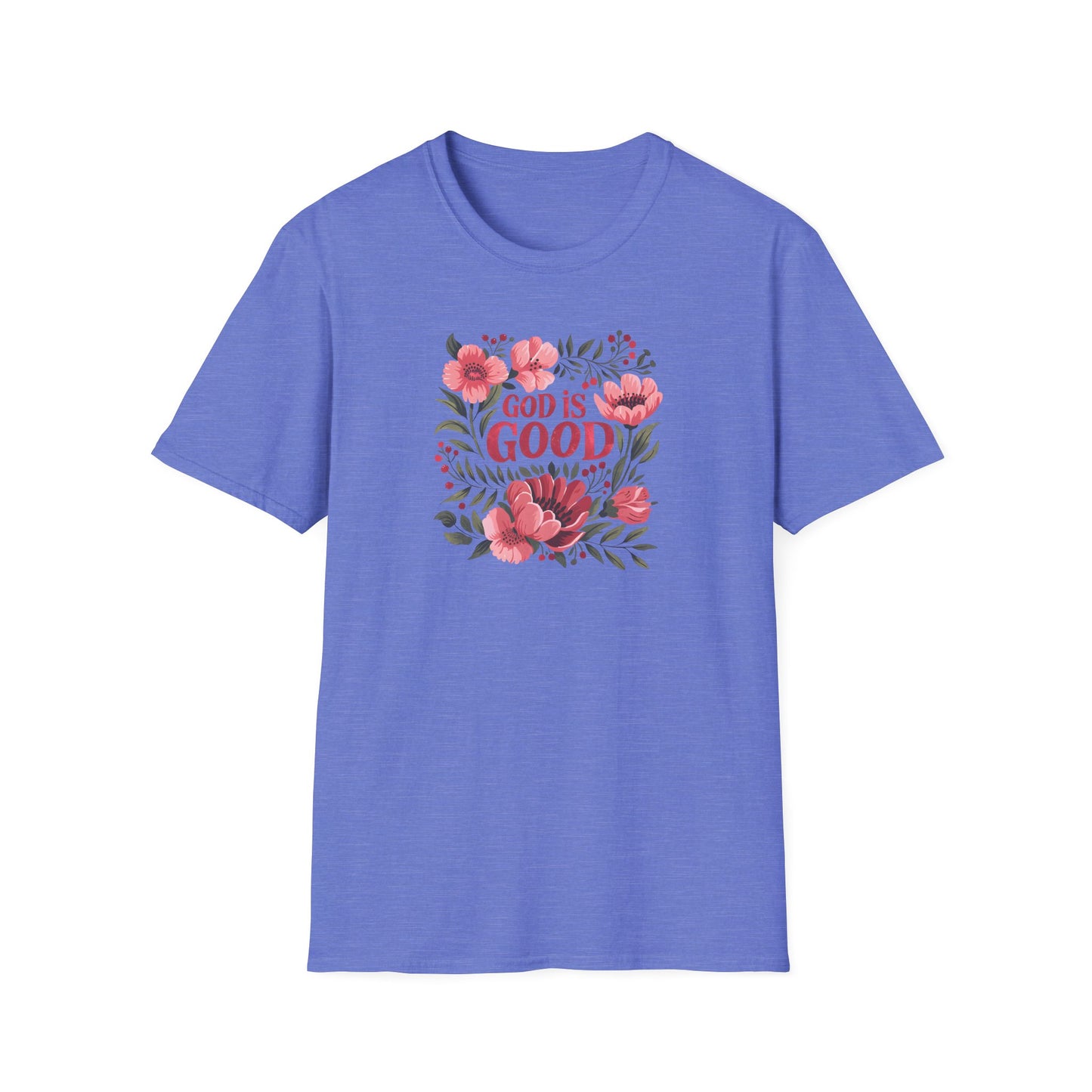 Floral "God is Good" - T-Shirt for Inspirational Wear