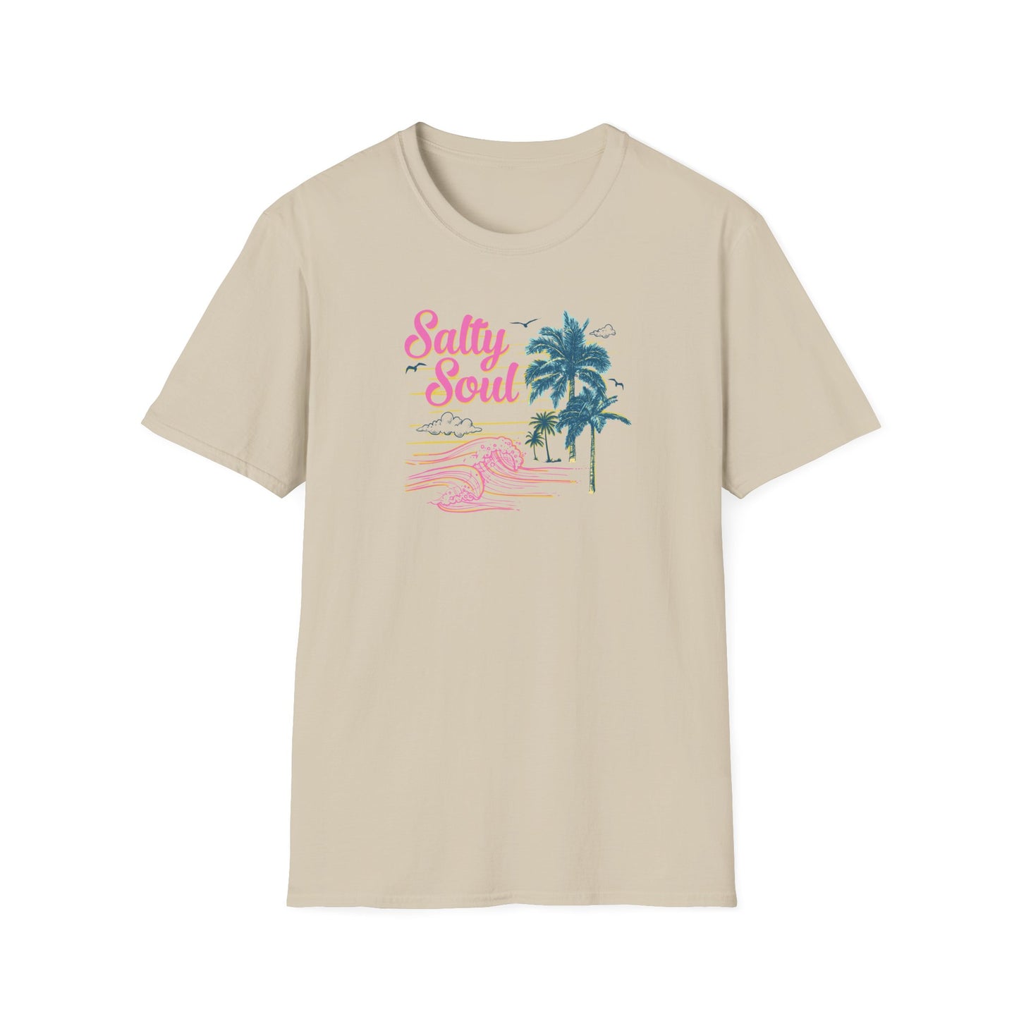 "Salty Soul" Front Print Unisex Softstyle T-Shirt