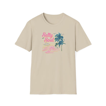 "Salty Soul" Front Print Unisex Softstyle T-Shirt