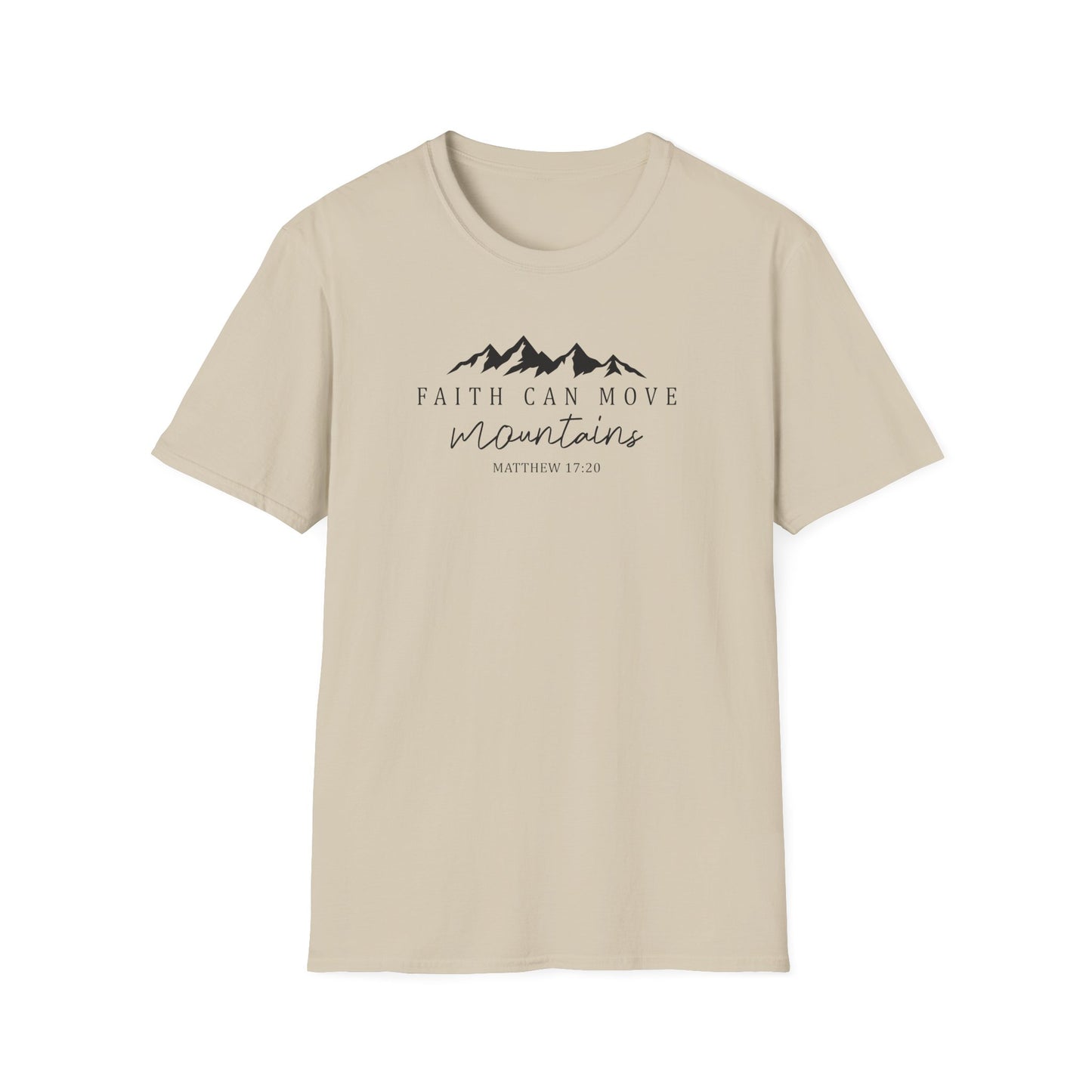 Faith Can Move Mountains D-2 Unisex Softstyle T-Shirt