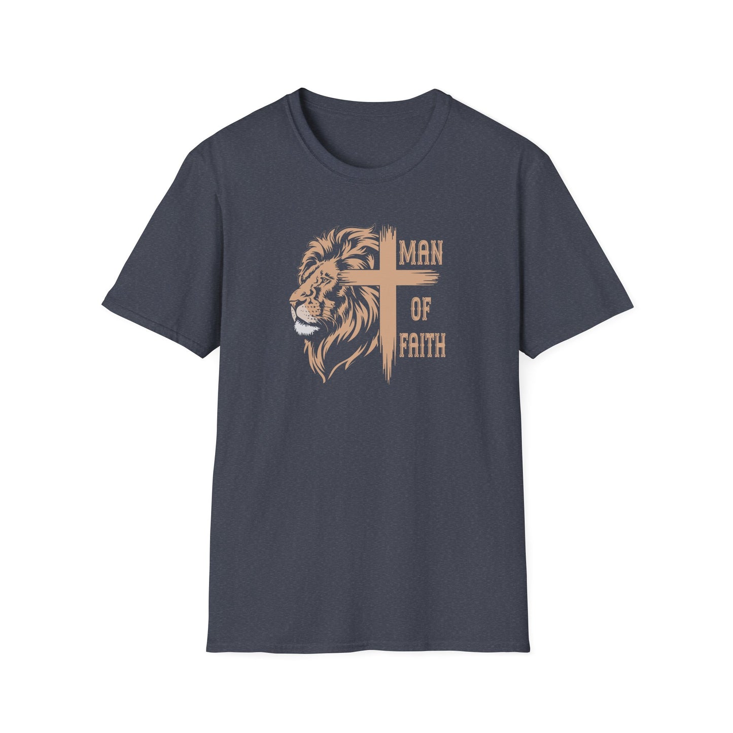 "Man of Faith" Front Print Unisex Softstyle T-Shirt