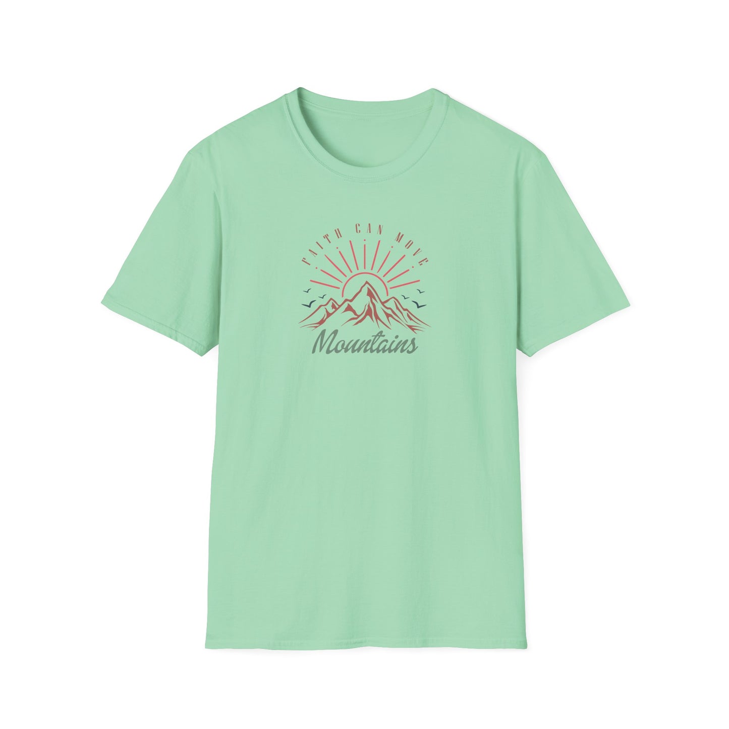 Faith Can Move Mountains D-3 Unisex Softstyle T-Shirt