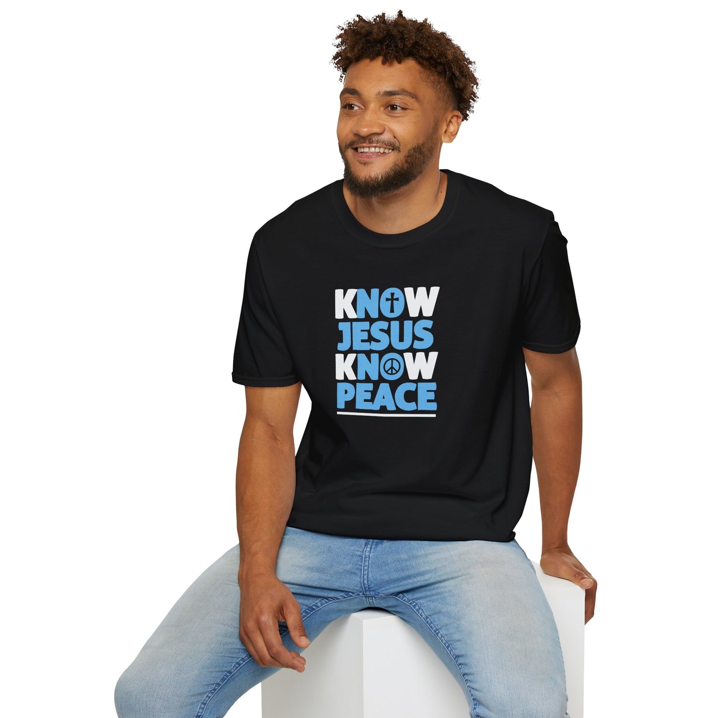 "Know Jesus Know Peace" Unisex Softstyle T-Shirt