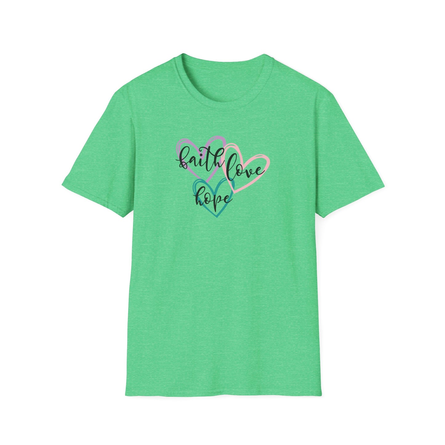 "Faith Love Hope"Unisex Softstyle T-Shirt