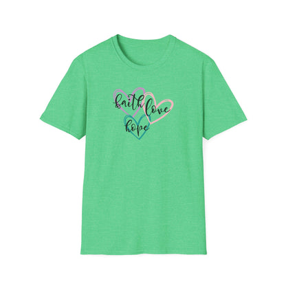 "Faith Love Hope"Unisex Softstyle T-Shirt