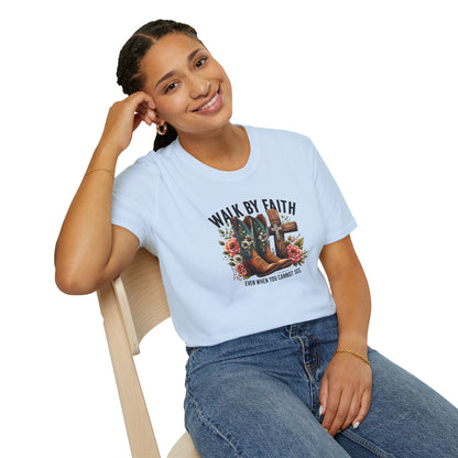 "Walk by Faith" Graphic T-Shirt for Faith-Loving Souls