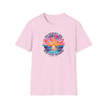 "His Mercies Are New" Unisex Softstyle T-Shirt