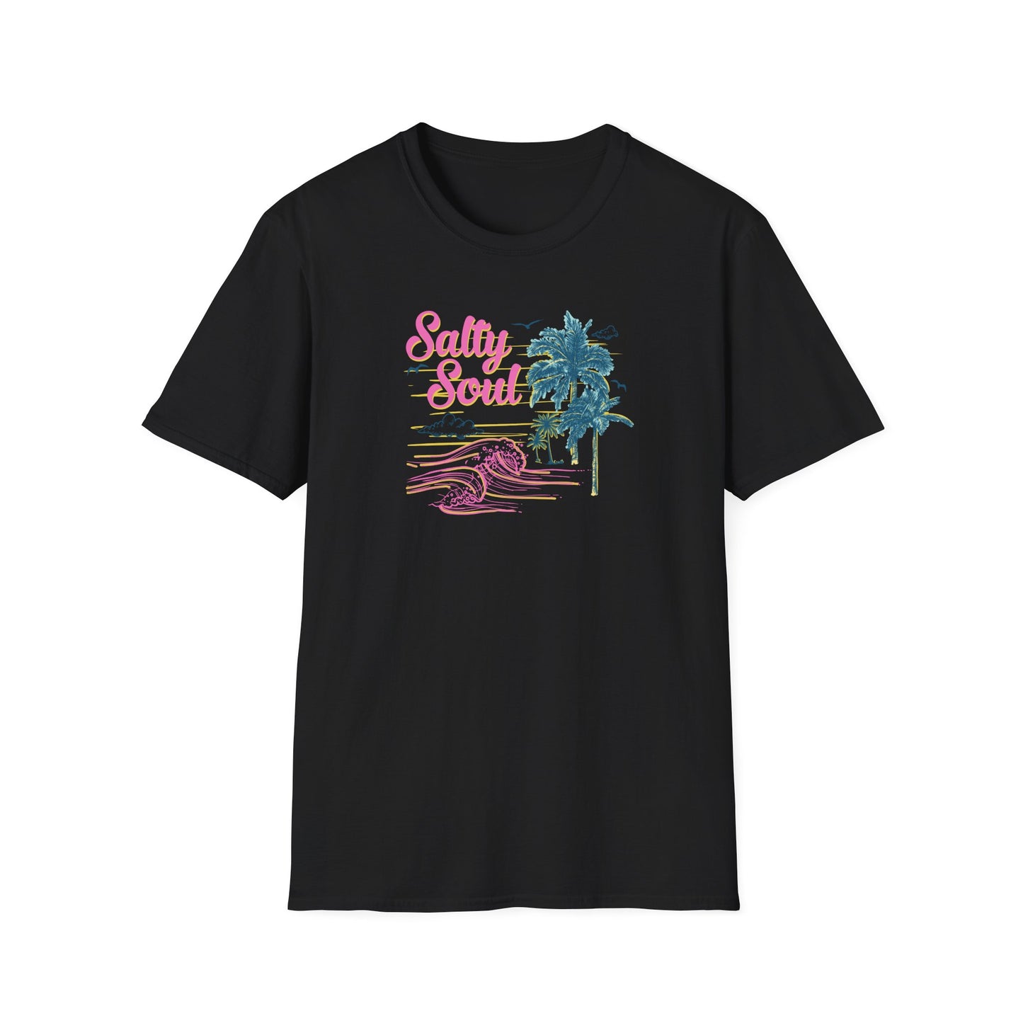 "Salty Soul" Front Print Unisex Softstyle T-Shirt