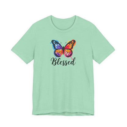 Color Splat Butterfly Unisex Softstyle T-Shirt