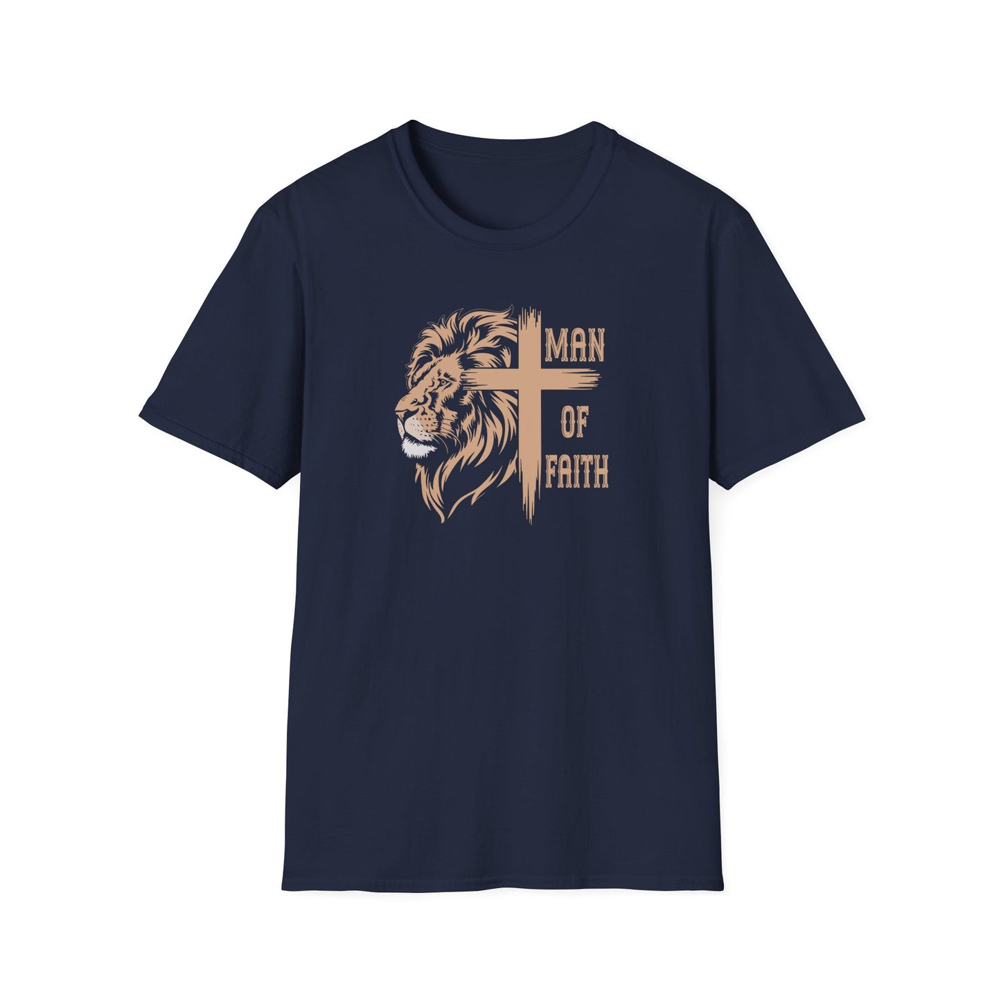 "Man of Faith" Front Print Unisex Softstyle T-Shirt