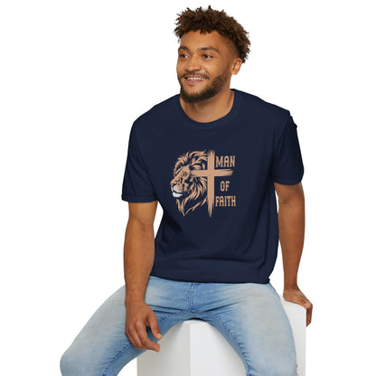 "Man of Faith" Front Print Unisex Softstyle T-Shirt