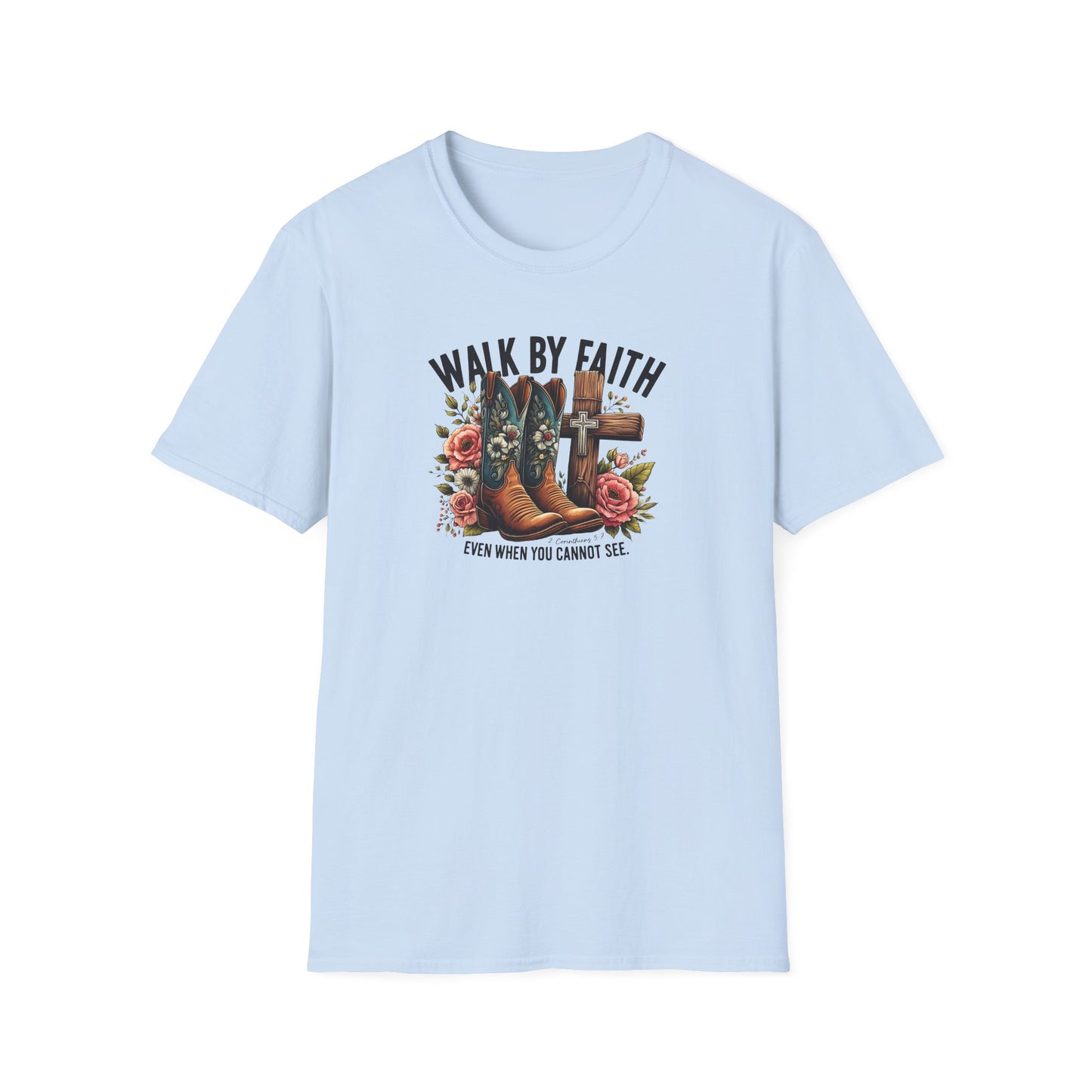 "Walk by Faith" Graphic T-Shirt for Faith-Loving Souls