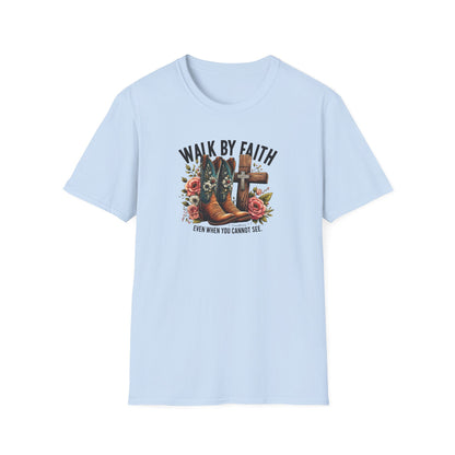 "Walk by Faith" Graphic T-Shirt for Faith-Loving Souls