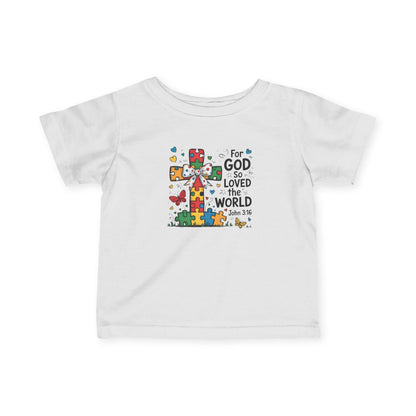 "For God So Love The World" - Infant Fine Jersey Tee
