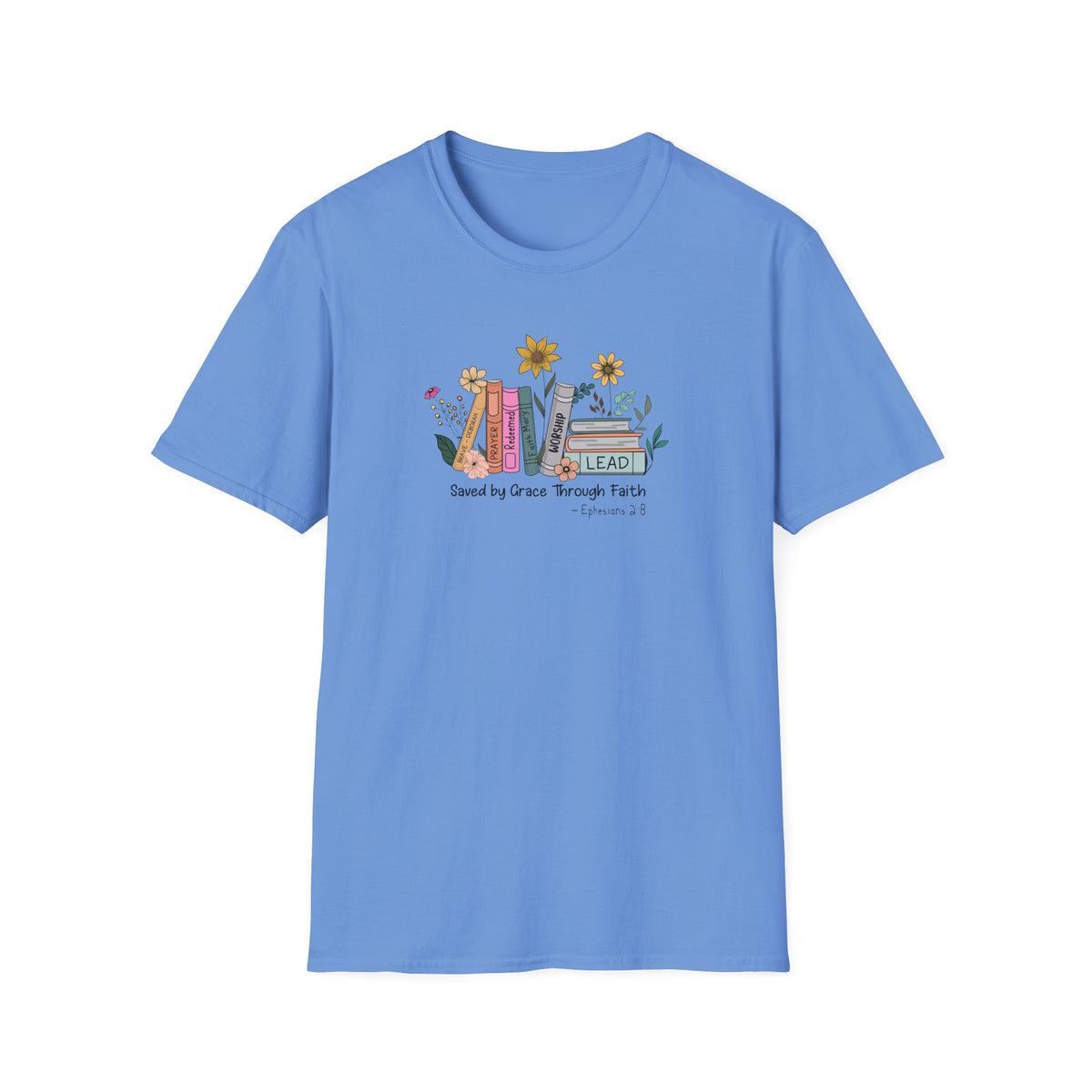 Flowers & Books Unisex Softstyle T-Shirt
