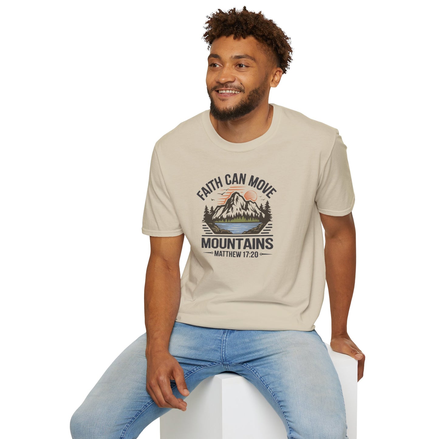 "Faith Can Move Mountains" D-1 Unisex Softstyle T-Shirt