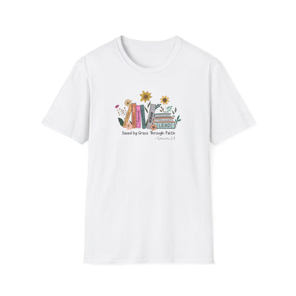 Flowers & Books Unisex Softstyle T-Shirt