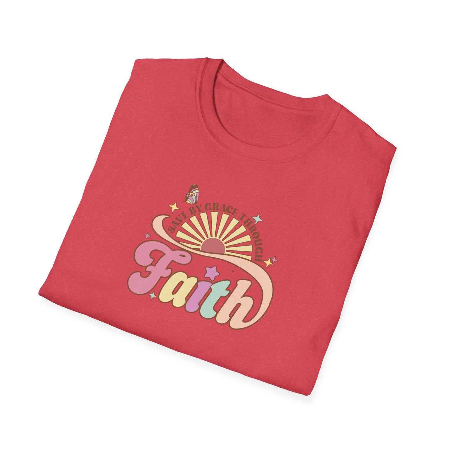 "Saved by Grace Through Faith" Unisex Softstyle T-Shirt