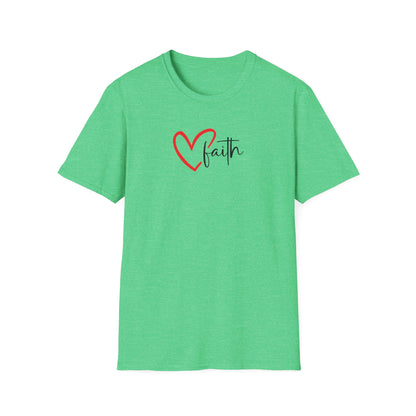 Faith Heart - Unisex Softstyle T-Shirt