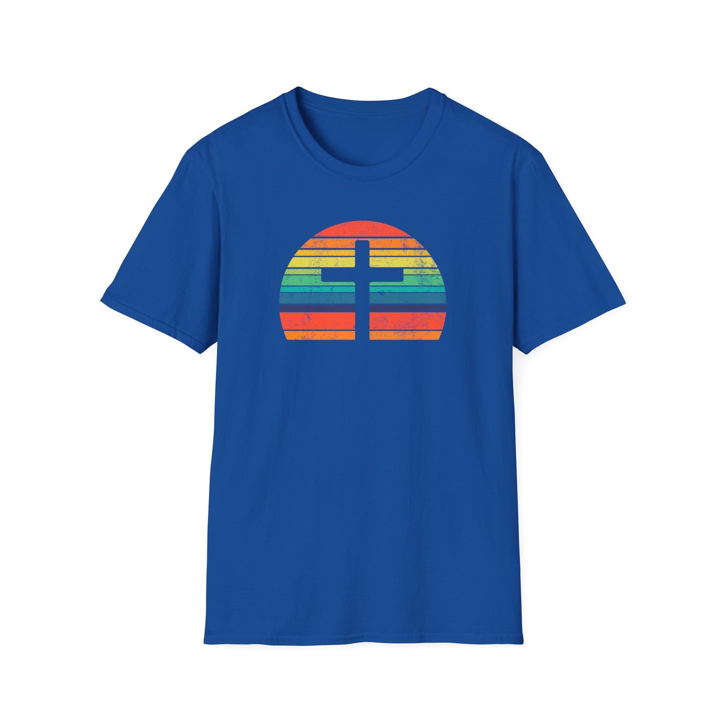 Retro Cross Unisex Softstyle T-Shirt