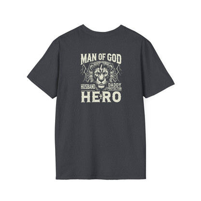 "Man of God Hero" Unisex Softstyle T-Shirt