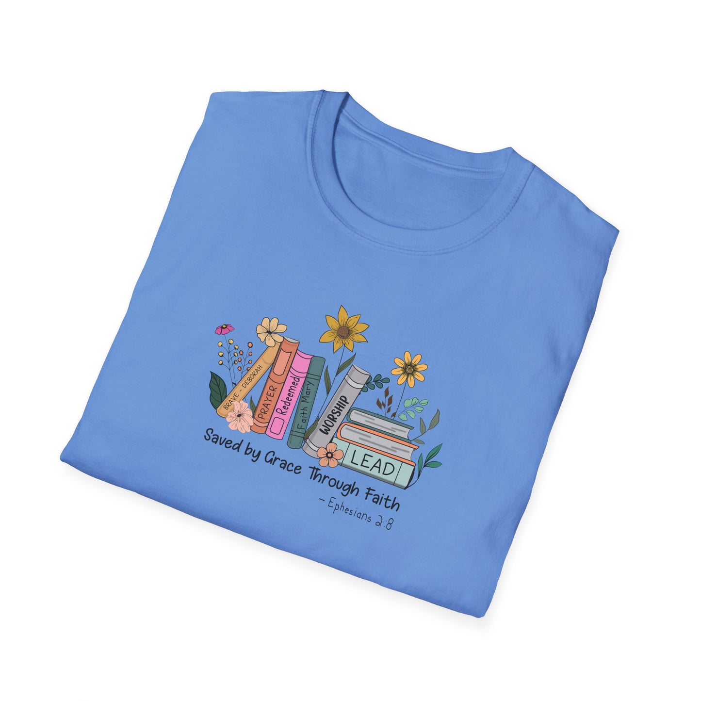 Flowers & Books Unisex Softstyle T-Shirt