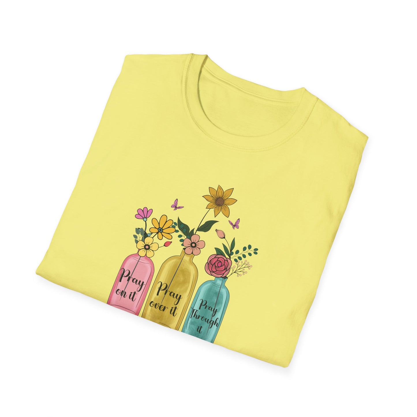 Jars of Flowers Unisex Softstyle T-Shirt