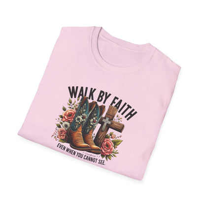 "Walk by Faith" Graphic T-Shirt for Faith-Loving Souls