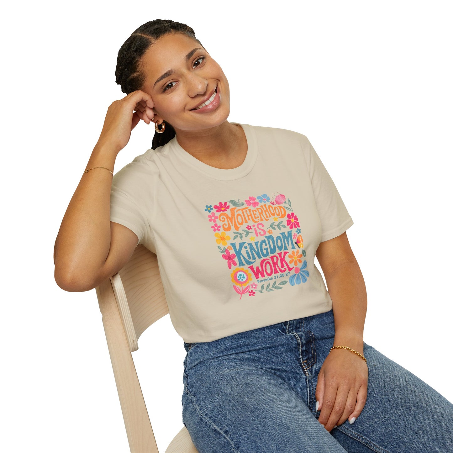 Motherhood is Kingdom Work Softstyle T-Shirt
