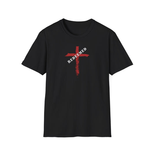 "Redeemed" Relays the message that God has paid the price for my sins through His Son's sacrifice Unisex Softstyle T-Shirt