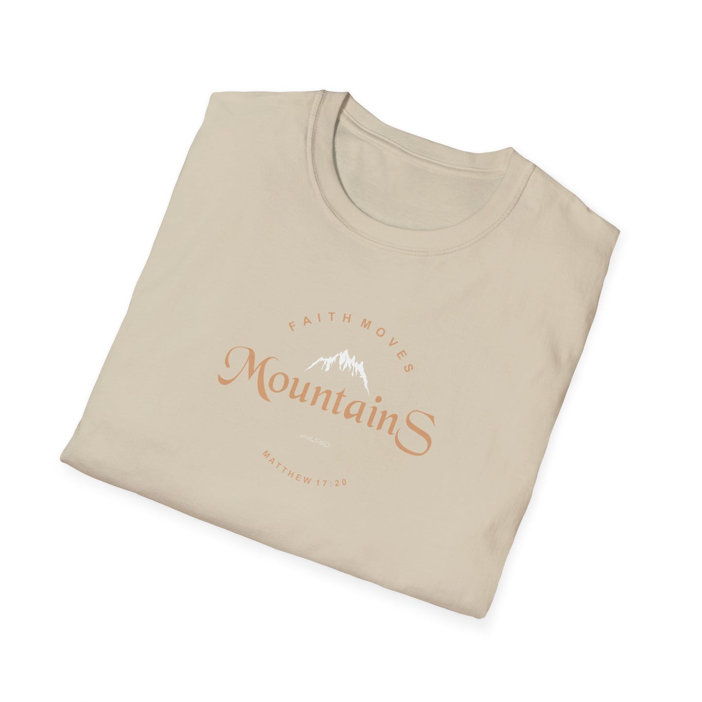 Faith Moves Mountains Unisex Softstyle T-Shirt