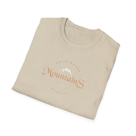 Faith Moves Mountains Unisex Softstyle T-Shirt