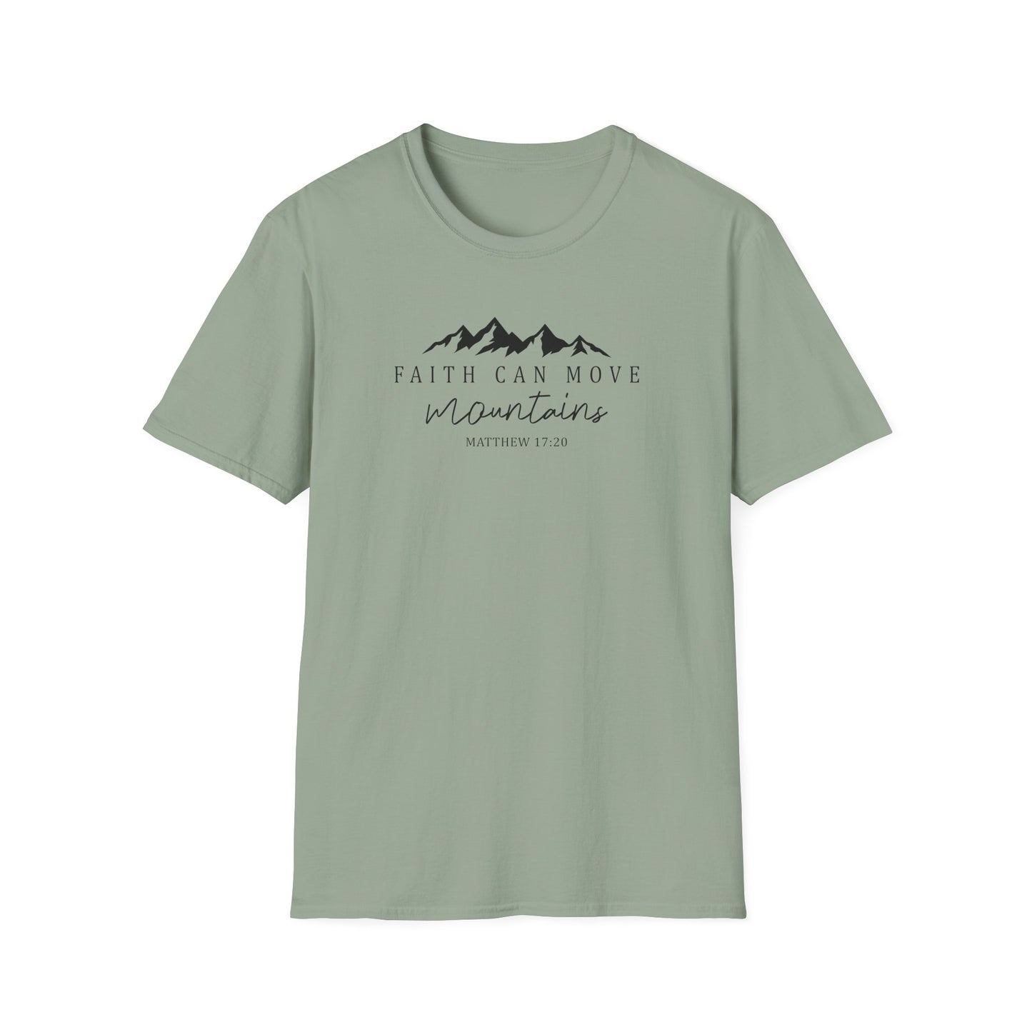 Faith Can Move Mountains D-2 Unisex Softstyle T-Shirt