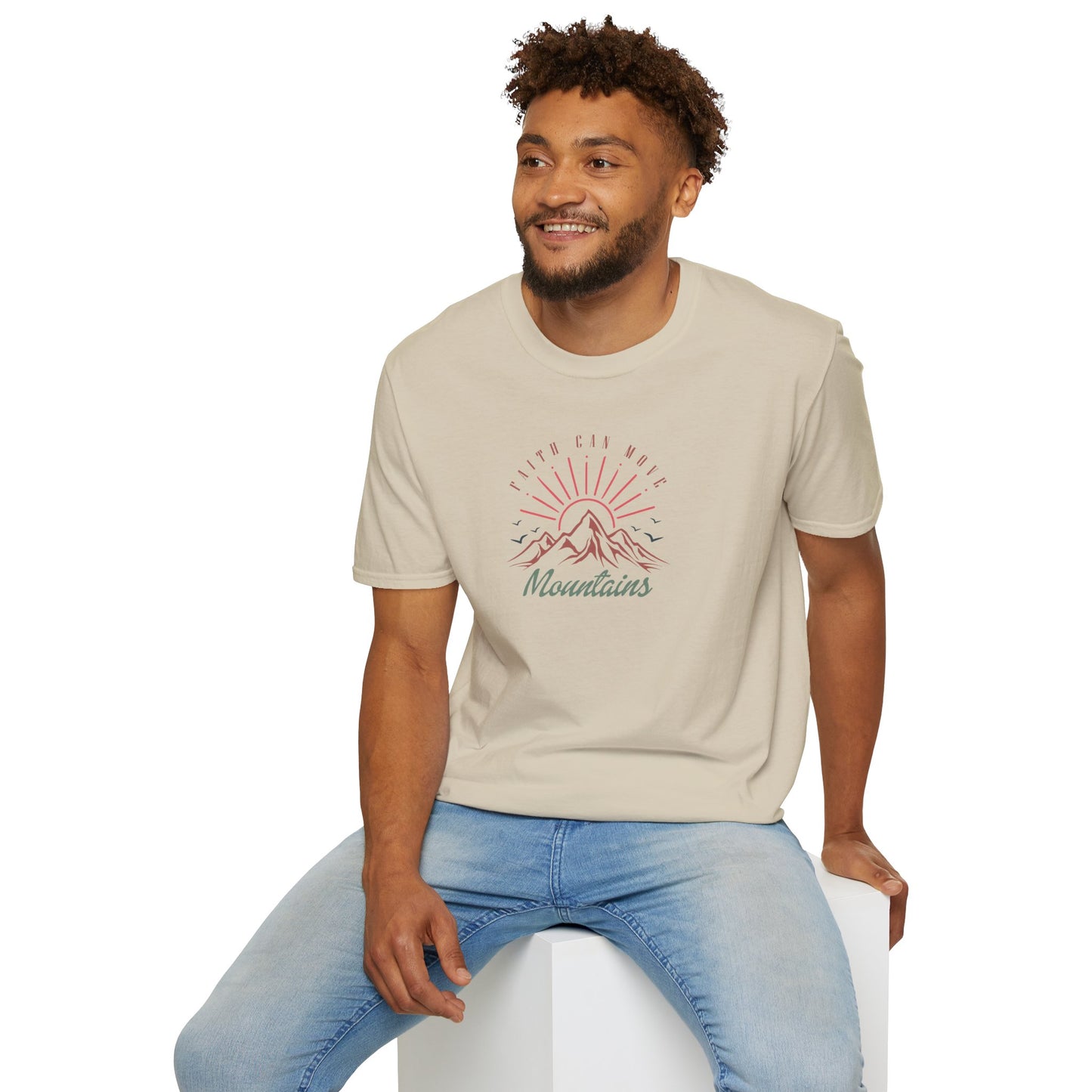Faith Can Move Mountains D-3 Unisex Softstyle T-Shirt