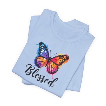 Color Splat Butterfly Unisex Softstyle T-Shirt